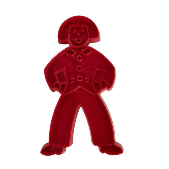 Tupperware Cookie Cutters Set 8 Red Plastic Christmas Holiday Birthday Vintage - Picture 9 of 10